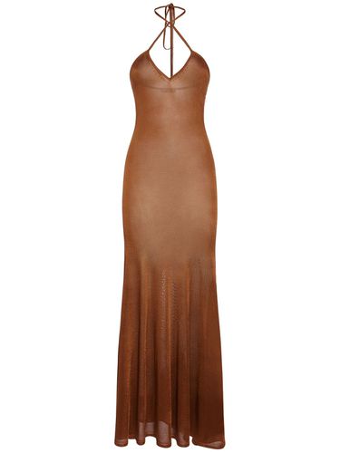 Viscose Jersey Knit Flared Long Dress - TOM FORD - Modalova