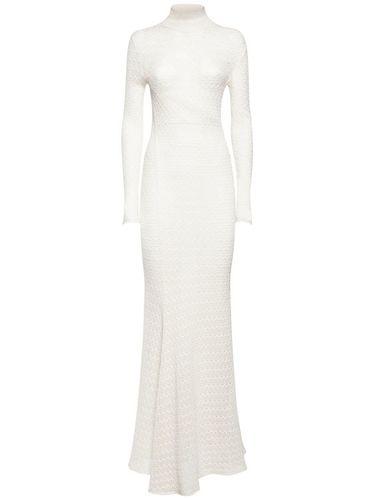 Openwork Turtleneck L/s Maxi Dress - TOM FORD - Modalova