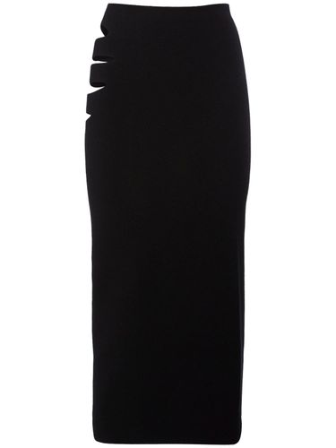 Viscose Blend Knit Midi Skirt - ALESSANDRO VIGILANTE - Modalova