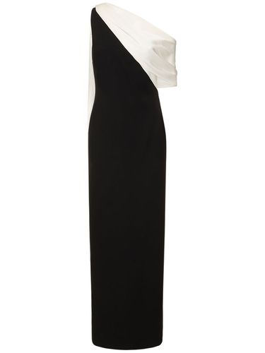 Asymmetric Stretch Cady Maxi Dress - ROLAND MOURET - Modalova