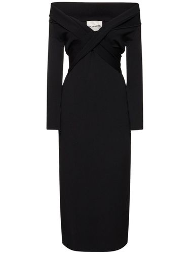 Stretch Viscose Knit Midi Dress - ROLAND MOURET - Modalova