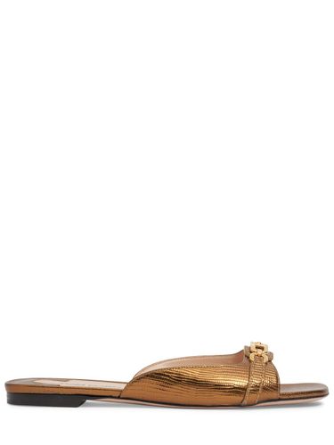 Mm Lizard Print Leather Slides - TOM FORD - Modalova