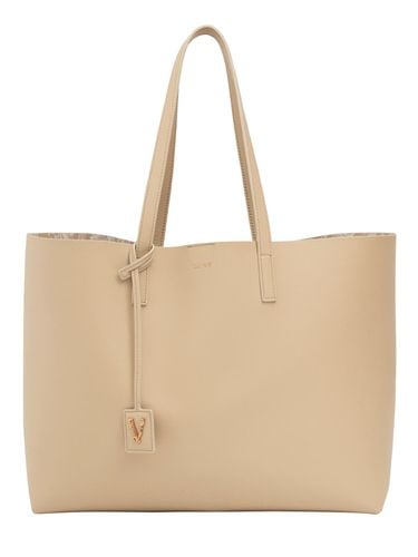 Leather Tote Bag - VERSACE - Modalova