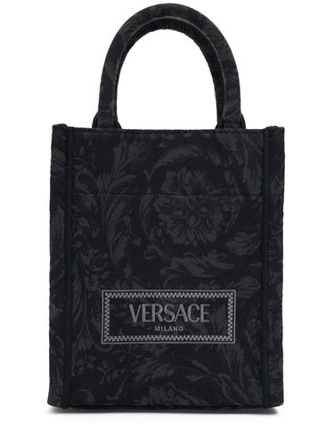 Mini Barocco Jacquard Tote Bag - VERSACE - Modalova