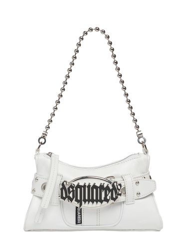 Lederclutch Mit Gürtel Und Gothic-logo - DSQUARED2 - Modalova