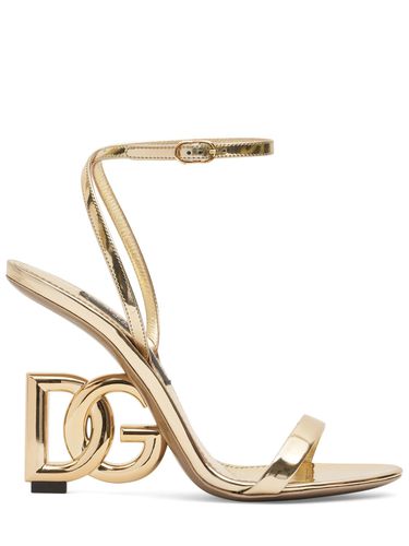 Mm Keira Metallic Leather Sandals - DOLCE & GABBANA - Modalova