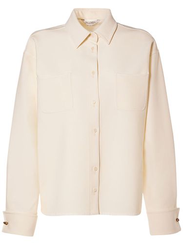 Tirolo Wool Crepe Shirt Jacket - MAX MARA - Modalova