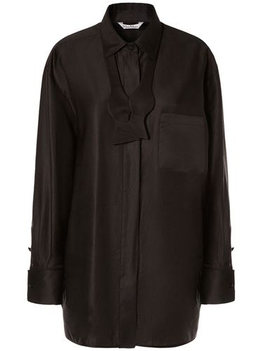 Marea Oversized Cotton Shirt W/ Bow Tie - MAX MARA - Modalova