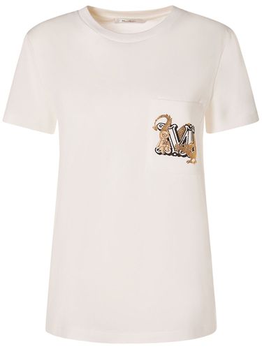 Elmo Embroidered Cotton T-shirt - MAX MARA - Modalova