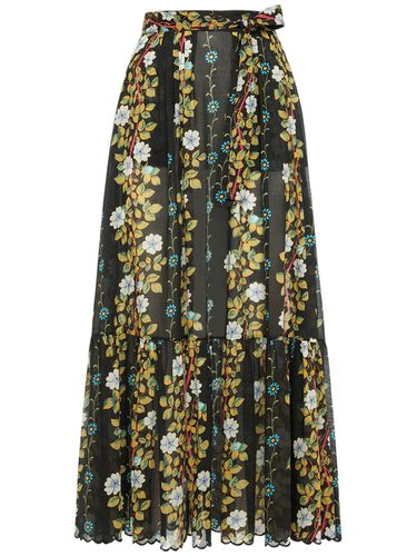 Printed Cotton High Rise Midi Skirt - ETRO - Modalova