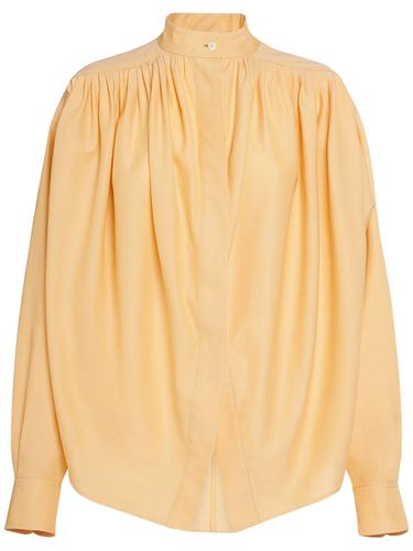 Draped Cotton Long Sleeve Shirt - ETRO - Modalova