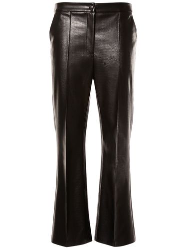 Queva Croc Faux Leather Straight Pants - MAX MARA - Modalova