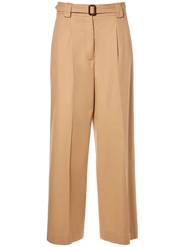 Pino Belted Cotton Canvas Wide Pants - WEEKEND MAX MARA - Modalova