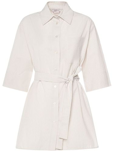 Texas Cotton Seersucker Long Shirt - MAX MARA - Modalova