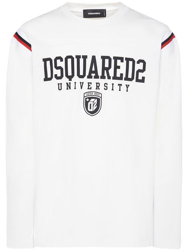 Varsity Logo Long Sleeved T-shirt - DSQUARED2 - Modalova