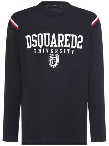 Varsity Logo Long Sleeved T-shirt - DSQUARED2 - Modalova