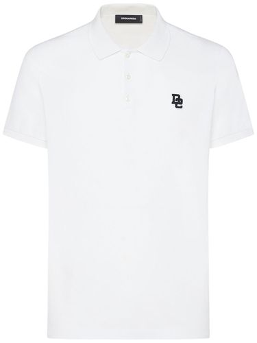 Polohemd Aus Baumwolle Mit Fit D2-logo - DSQUARED2 - Modalova