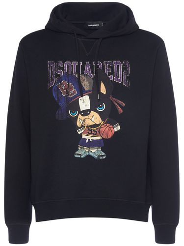 Ciro Logo Printed Cotton Hoodie - DSQUARED2 - Modalova