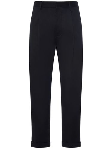 Pleated Stretch Cotton Pants - DSQUARED2 - Modalova