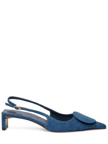 Mm Duelo B Denim Slingback Heels - JACQUEMUS - Modalova