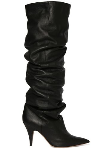 Mm River Knee High Leather Boots - KHAITE - Modalova