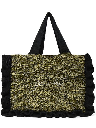 Bolso Tote De Crochet De Algodón - GANNI - Modalova