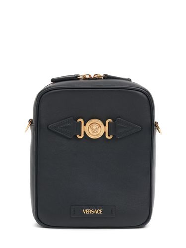 Medusa Leather Crossbody Bag - VERSACE - Modalova