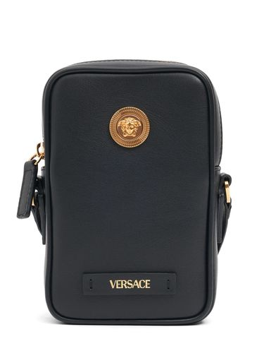 Bolso Porta Móvil Medusa De Piel - VERSACE - Modalova