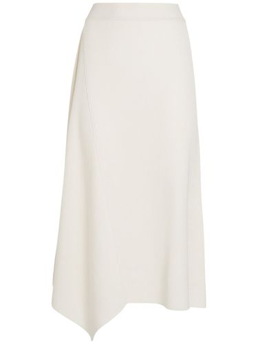 Tazawa Cotton Knit Flared Midi Skirt - LORO PIANA - Modalova