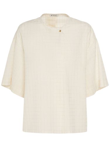 Adriana Cotton Blend Lurex Shirt - LORO PIANA - Modalova