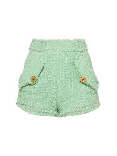 Tweed Mini Shorts - BALMAIN - Modalova