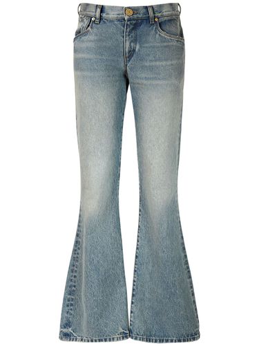 Western Crop Flared Denim Jeans - BALMAIN - Modalova