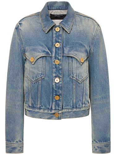 Denim Jacket - BALMAIN - Modalova