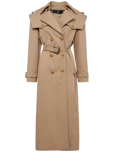 Cotton Gabardine Trench Coat - BALMAIN - Modalova