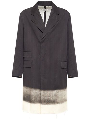 Heritage Pinstriped Cotton Coat - MAISON MARGIELA - Modalova