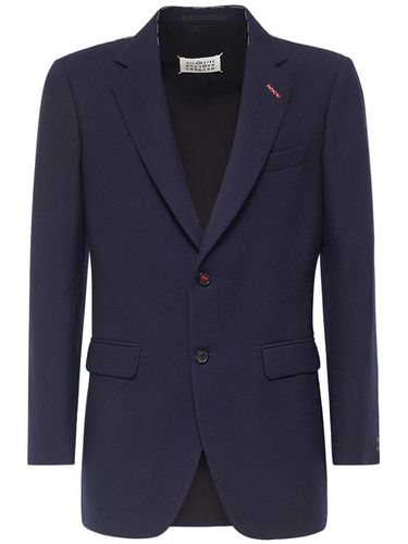 Wool Twill Single Breasted Blazer - MAISON MARGIELA - Modalova