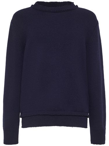 Wool Blend Shetland Knit Sweater - MAISON MARGIELA - Modalova