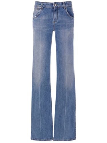 Denim Straight Jeans - BLUMARINE - Modalova