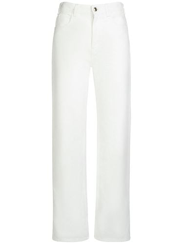 Cotton & Hemp Denim Straight Jeans - CHLOÉ - Modalova