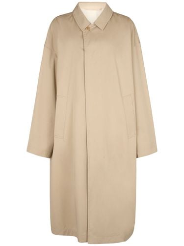 Long Cotton Overcoat - LEMAIRE - Modalova