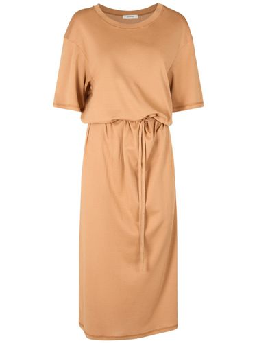 Belted Cotton Maxi T-shirt Dress - LEMAIRE - Modalova