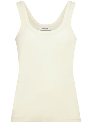 Ribbed Cotton Tank Top - LEMAIRE - Modalova