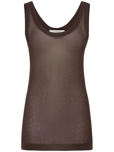 Seamless Viscose & Silk Rib Tank Top - LEMAIRE - Modalova