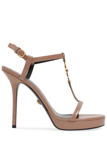 Mm Patent Leather Sandals - VERSACE - Modalova