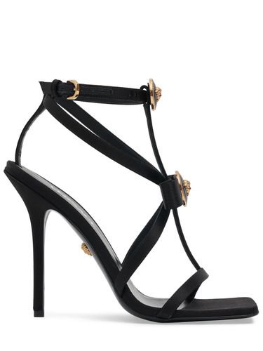 Mm Satin Sandals - VERSACE - Modalova