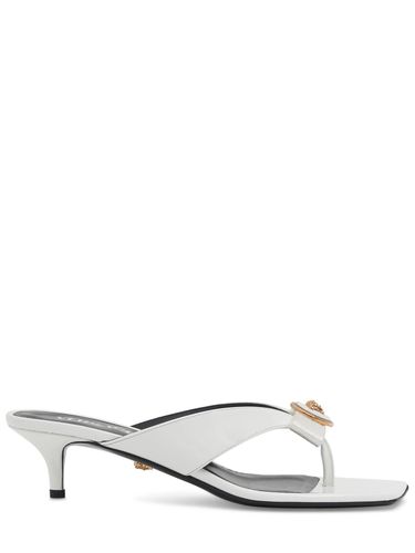 Mm Patent Leather Sandals - VERSACE - Modalova