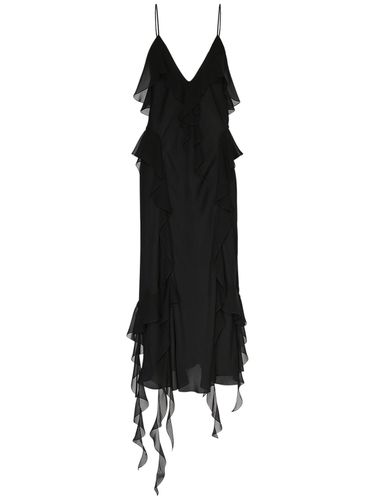 Pim Silk Ruffled Midi Dress - KHAITE - Modalova