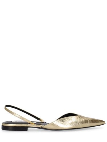 Metallic Leather Slingback Flats - VICTORIA BECKHAM - Modalova