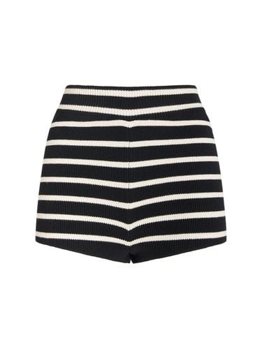 Ami Striped Sailor Cotton Mini Shorts - AMI PARIS - Modalova