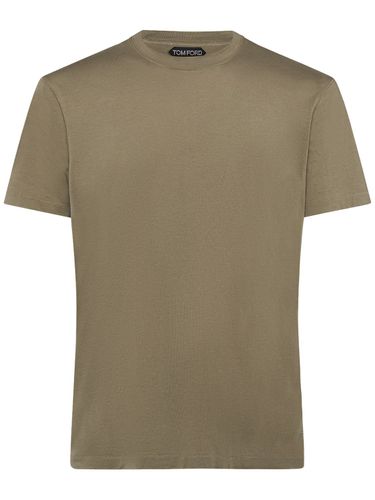 Cotton Blend Crewneck T-shirt - TOM FORD - Modalova